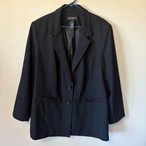 Lane Bryant Classic Black Suit Blazer 24